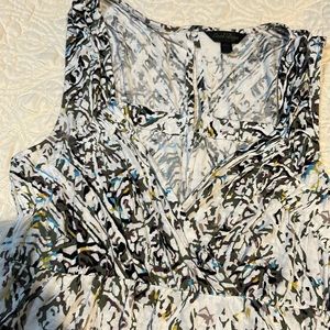 Soft wrap front high waisted dress